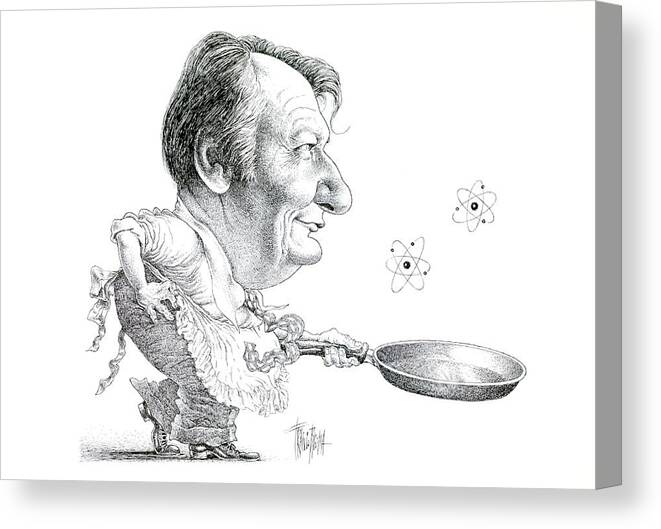 Atomic Cuisine Canvas Print featuring the photograph Nobel Prize In Physics #18 by Cern/science Photo Library