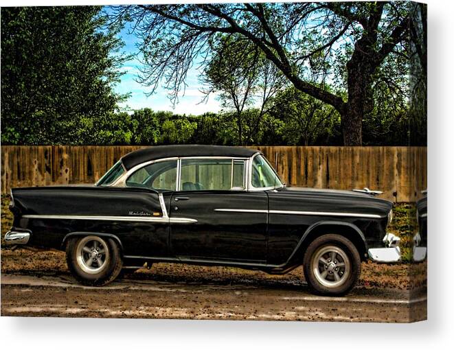 1955 Canvas Print featuring the photograph 1955 Chevrolet BelAir by Tim McCullough