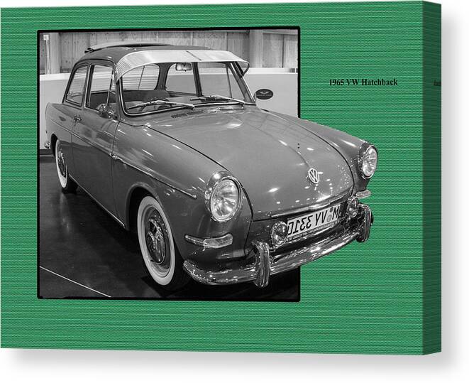 Ron Roberts Photography Canvas Print featuring the photograph 1965 VW Notchback by Ron Roberts