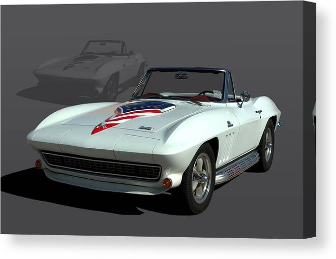 1967 Canvas Print featuring the photograph 1967 Chevrolet Corvette Stingray Convertible by Tim McCullough