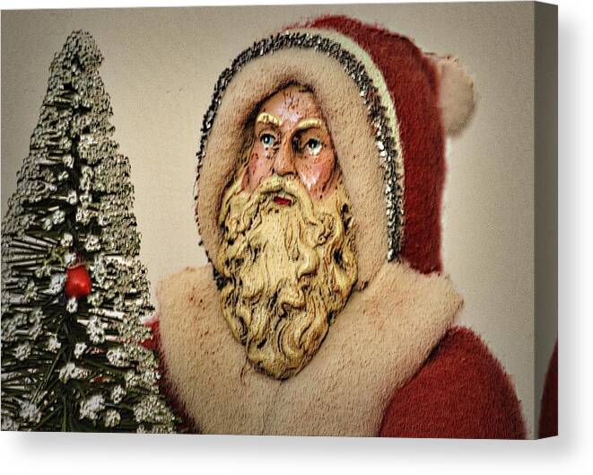 Christmas Canvas Print featuring the photograph 19th Century Santa Claus by Nadalyn Larsen