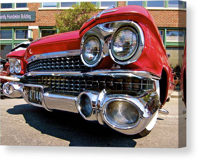 Cadillac Canvas Print featuring the photograph 59 Caddy #2 by John Babis