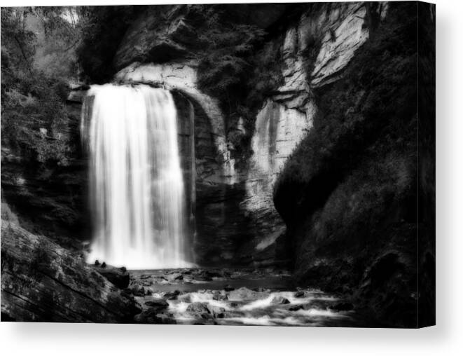 Looking Glass Falls Canvas Print featuring the photograph Looking Glass Falls #2 by Steven Richardson