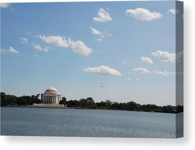 Declaration Of Independence Canvas Print featuring the photograph Memorial by the Water by Kenny Glover