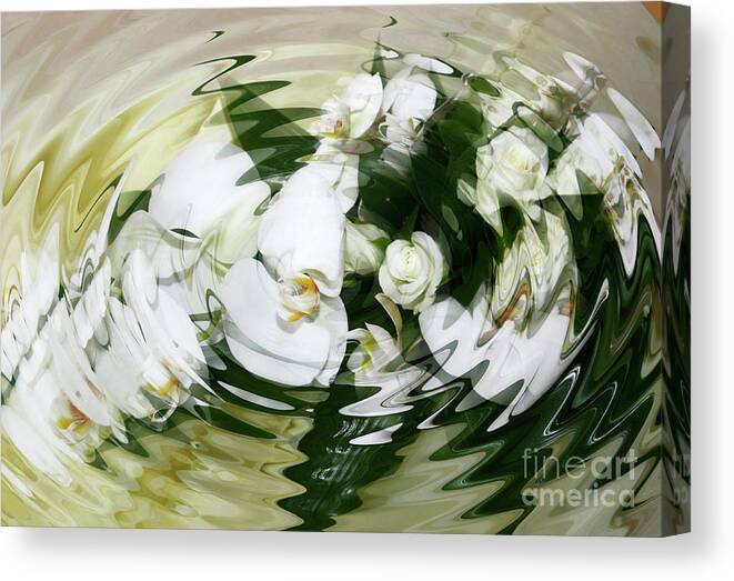 White Canvas Print featuring the photograph Submerged by Diane Macdonald