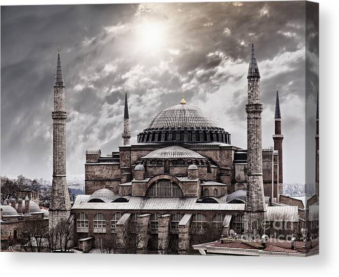 Hagia Sophia Canvas Print featuring the photograph Hagia Sophia Istanbul #3 by Sophie McAulay