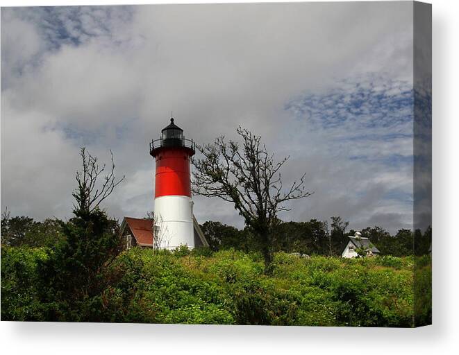 Beach Canvas Print featuring the photograph Nauset Lighthouse #4 by Andrea Galiffi