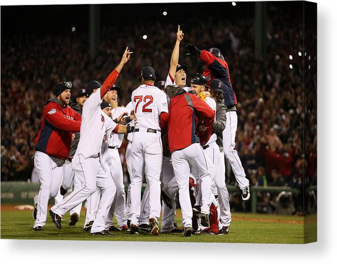 Playoffs Canvas Print featuring the photograph World Series - St Louis Cardinals V by Rob Carr