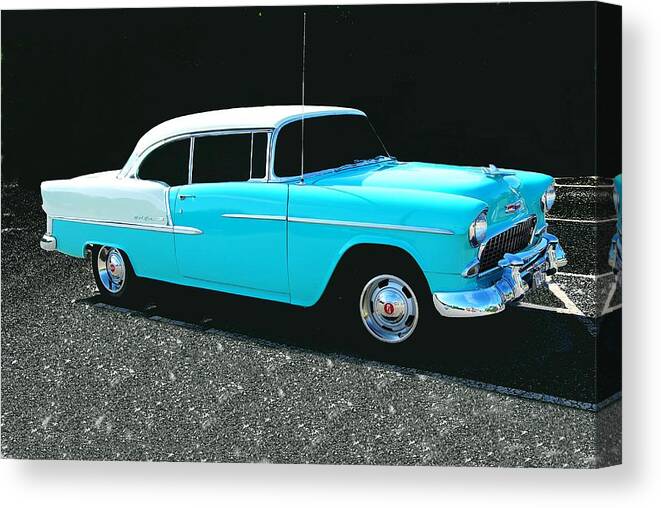 55 Chevy Canvas Print featuring the photograph 55 Chevy by Eric Liller