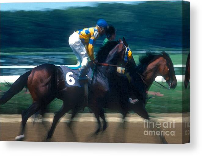 Horses Canvas Print featuring the photograph Horses #59 by Marc Bittan