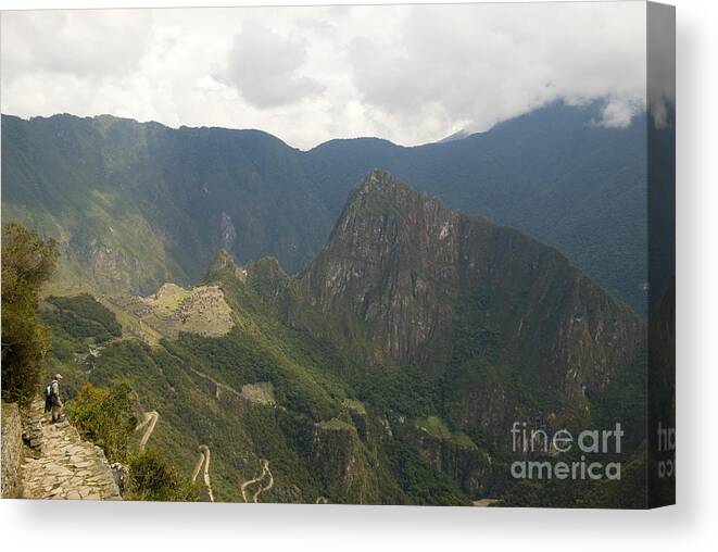 South America Canvas Print featuring the photograph Machu Picchu Peru #6 by William H. Mullins