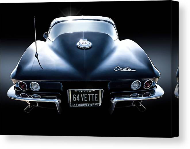 Corvette Canvas Print featuring the digital art 64 Stinger by Douglas Pittman