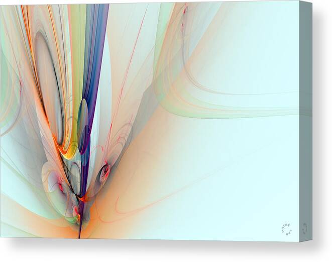 Abstract Art Canvas Print featuring the digital art 997 by Lar Matre