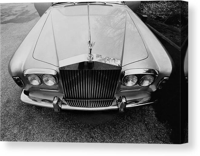 Auto Canvas Print featuring the photograph A 1974 Rolls Royce by Peter Levy