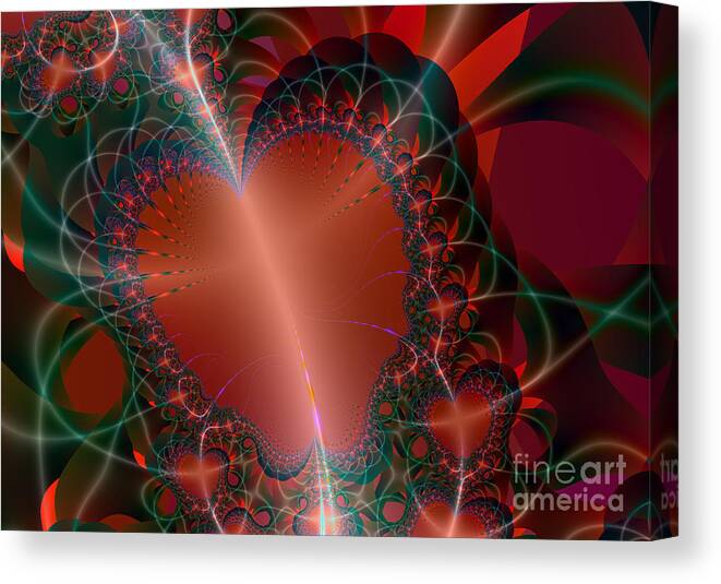 Heart Canvas Print featuring the digital art A Big Heart by Ester McGuire