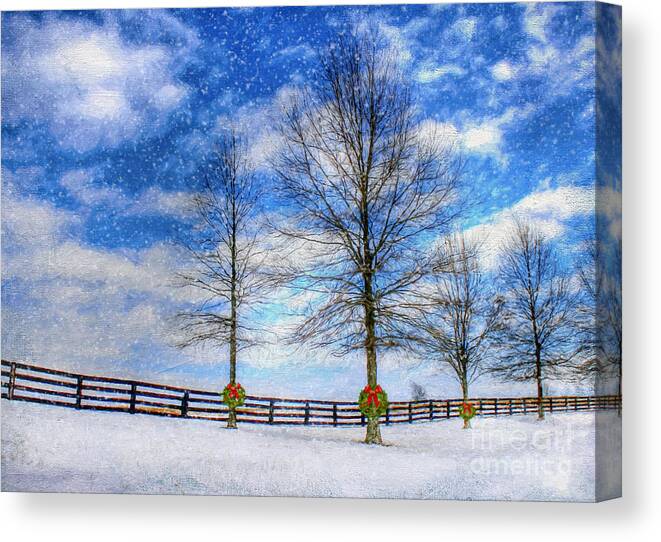 Bardstown Canvas Print featuring the photograph A Kentucky Christmas by Darren Fisher