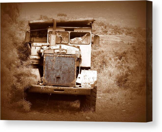 Truck Canvas Print featuring the photograph Abandoned by Lori Seaman