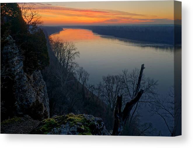 2007 Canvas Print featuring the photograph Across the Wide Missouri by Robert Charity