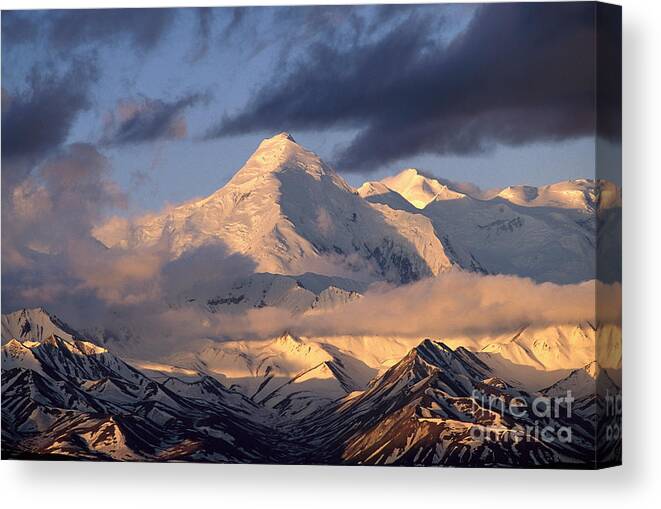 00340723 Canvas Print featuring the photograph Alaska Range Morning by Yva Momatiuk John Eastcott