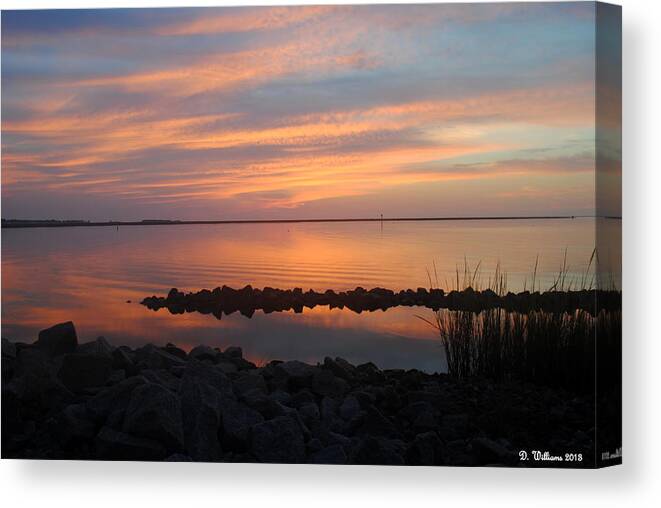 Sunrise Canvas Print featuring the photograph And There Was Light by Dan Williams