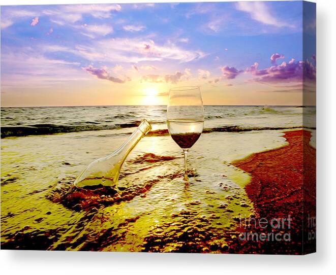 Sunset Canvas Print featuring the photograph Another Day in Paradise by Jon Neidert