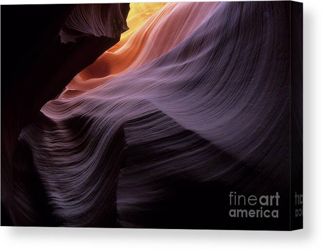 Antelope Canyon Canvas Print featuring the photograph Antelope Canyon Movement In Stone by Bob Christopher