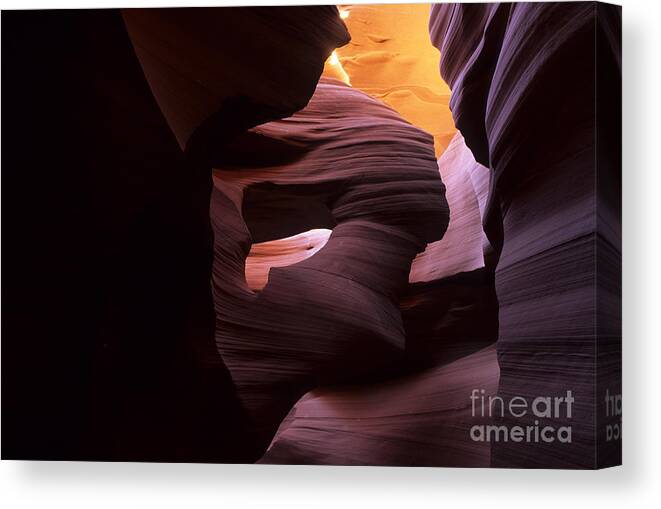  Antelope Canyon Canvas Print featuring the photograph Antelope Canyon Touch Of Magic by Bob Christopher