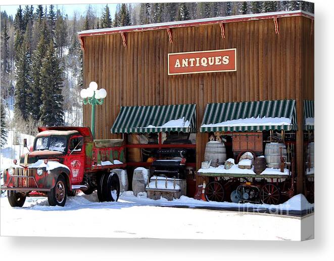 Antiques Canvas Print featuring the photograph Antiques In The Mountains by Fiona Kennard