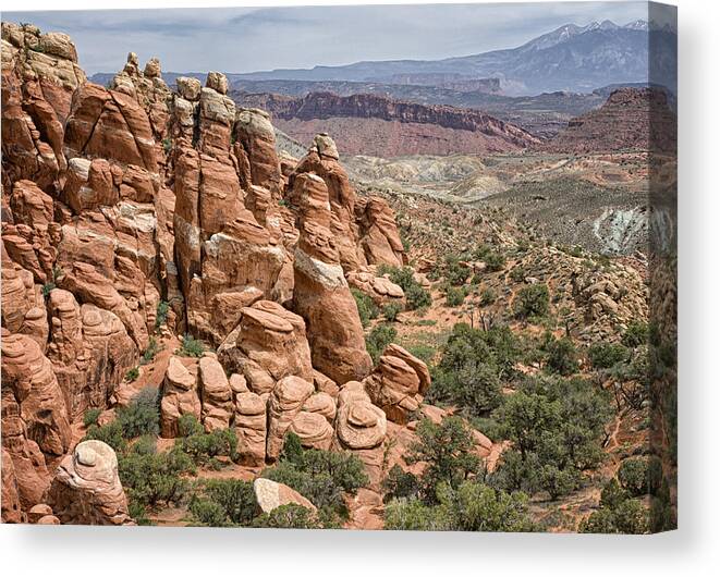  Arches Canvas Print featuring the photograph Arches National Park by Betty Depee