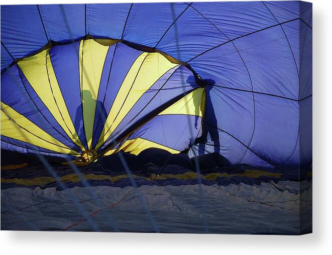 Silhouette Canvas Print featuring the photograph Balloon Fantasy 4 by Allen Beatty