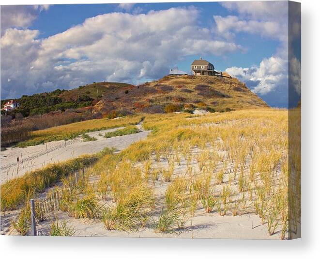Cape Cod Canvas Print featuring the photograph Ballston Beach Dunes by Constantine Gregory
