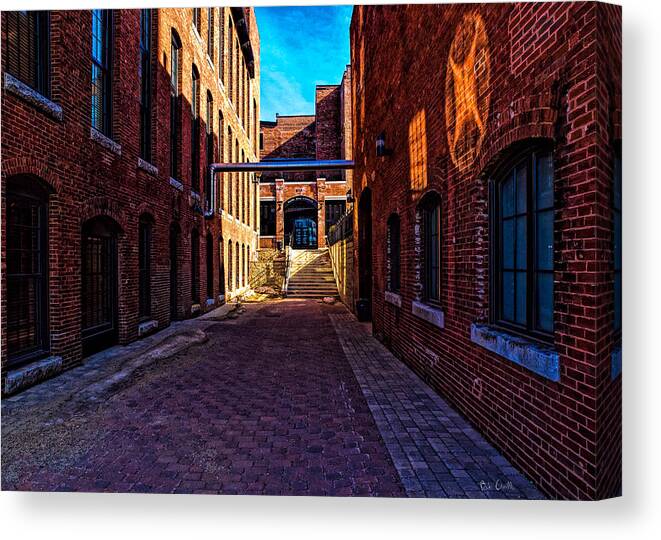 Architecture Canvas Print featuring the photograph Bates Mill Lewiston Maine by Bob Orsillo