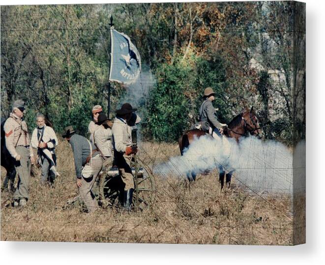 Civil War Canvas Print featuring the photograph Battle of Franklin - 3 by Kae Cheatham