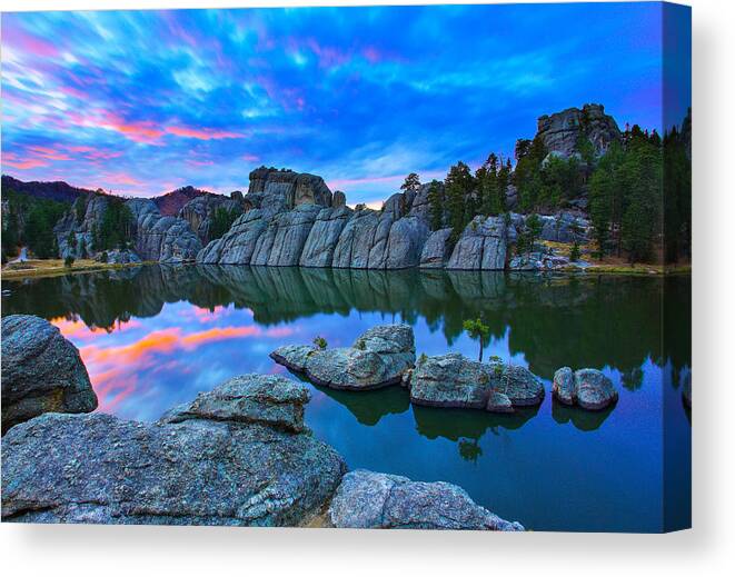 South Dakota Canvas Print featuring the photograph Beauty After Dark by Kadek Susanto