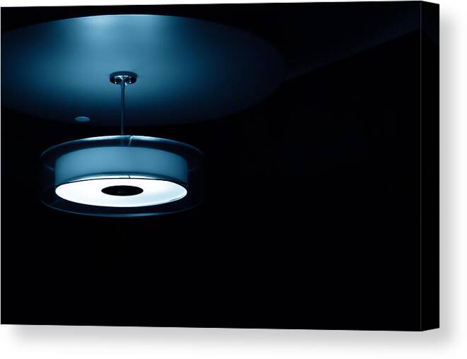 Blue Light Canvas Print featuring the photograph Blue Light by Darryl Dalton