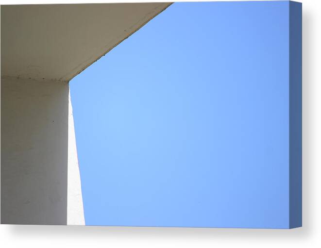 Less Is More Canvas Print featuring the photograph Blue Sky by Prakash Ghai