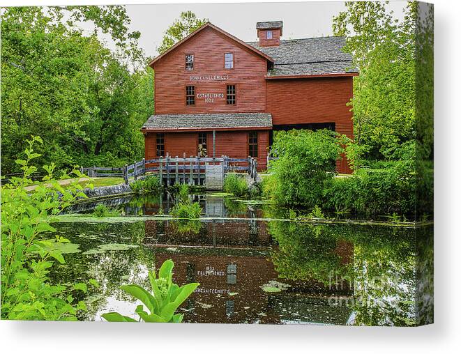 Antique Canvas Print featuring the photograph Bonneyville Mill by Mary Carol Story