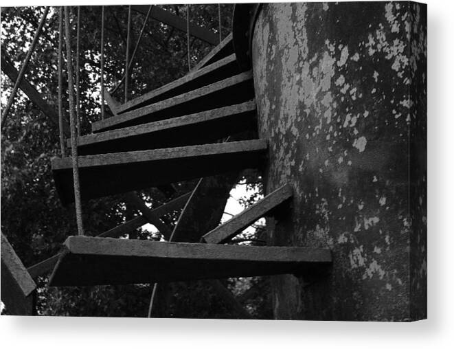 Stairs Canvas Print featuring the photograph Broken Stairs by Jennifer Ancker