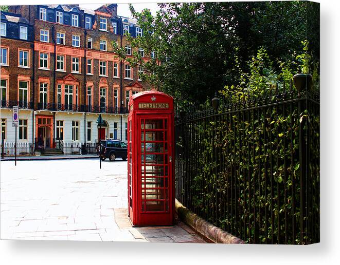 London Canvas Print featuring the photograph Call Me Maybe by Nicky Jameson