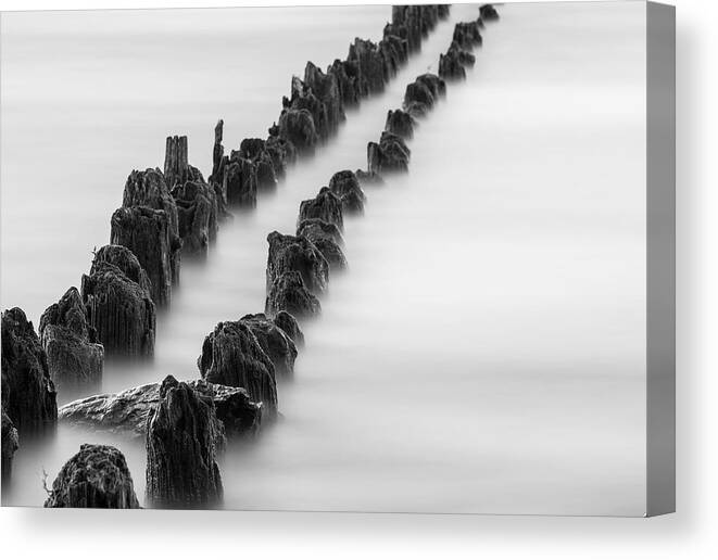 Kelly Point Park Canvas Print featuring the photograph Calm across the river by Kunal Mehra