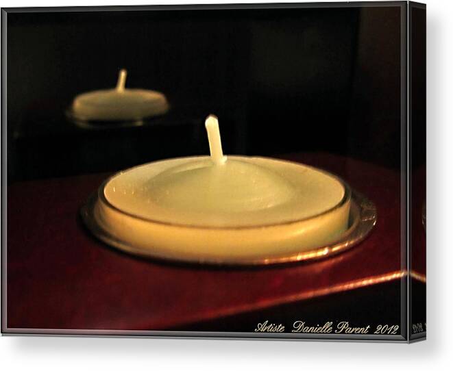 D.p. Canvas Print featuring the photograph Candles And Relaxation by Danielle Parent