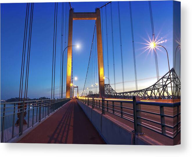 Bridge Canvas Print featuring the photograph Carquinez Bridge II by Phil Clark