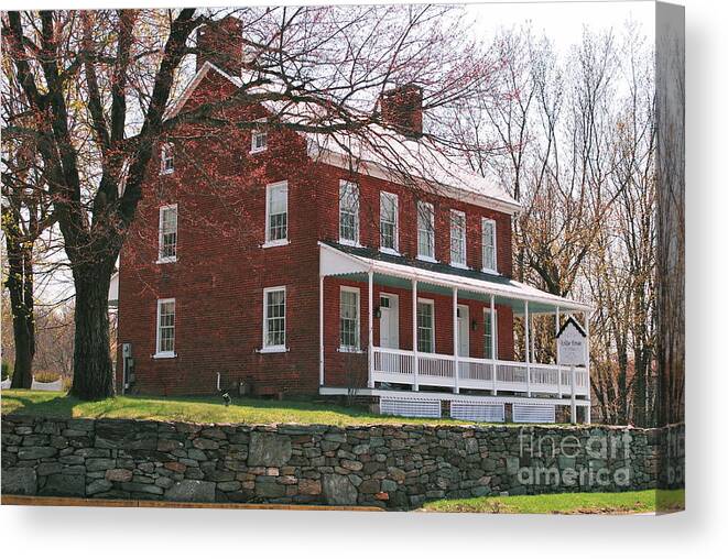 Olde Building Canvas Print featuring the photograph Century Old Bricks by Bob Sample