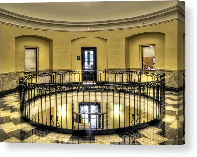 Cherokee County Courthouse Canvas Print featuring the photograph Cherokee County Courthouse Second Floor by Greg and Chrystal Mimbs