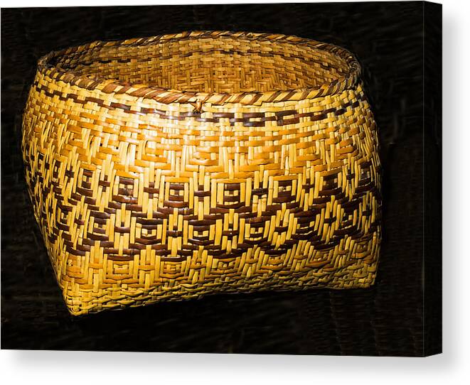 Science Canvas Print featuring the photograph Cherokee Indian Basket by Millard H. Sharp