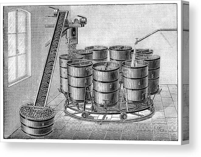 Briet Diffuseur Canvas Print featuring the photograph Cider Production by Science Photo Library