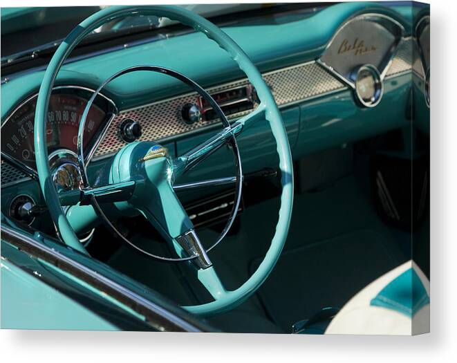 Automobile Canvas Print featuring the photograph Classic Chevrolet Bel Air by Theresa Tahara