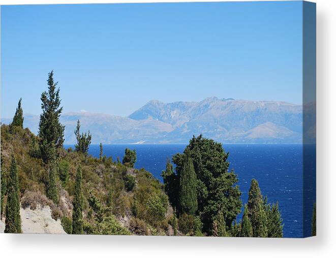 Clear Day Canvas Print featuring the photograph Clear day by George Katechis