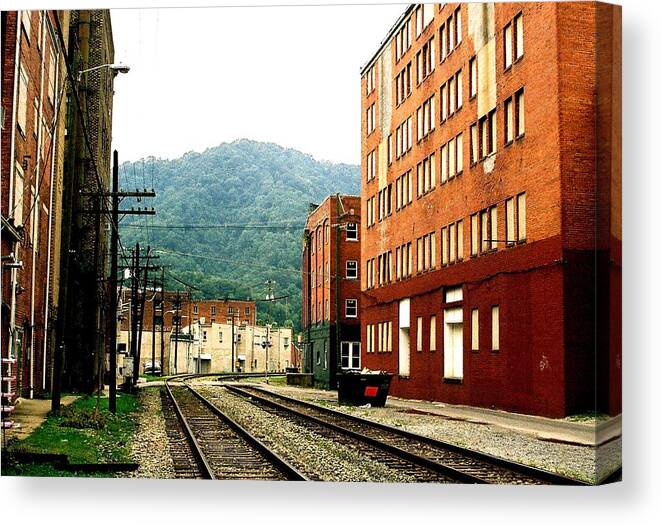 West Virginia Canvas Print featuring the photograph Coal Town Highway by Carlee Ojeda