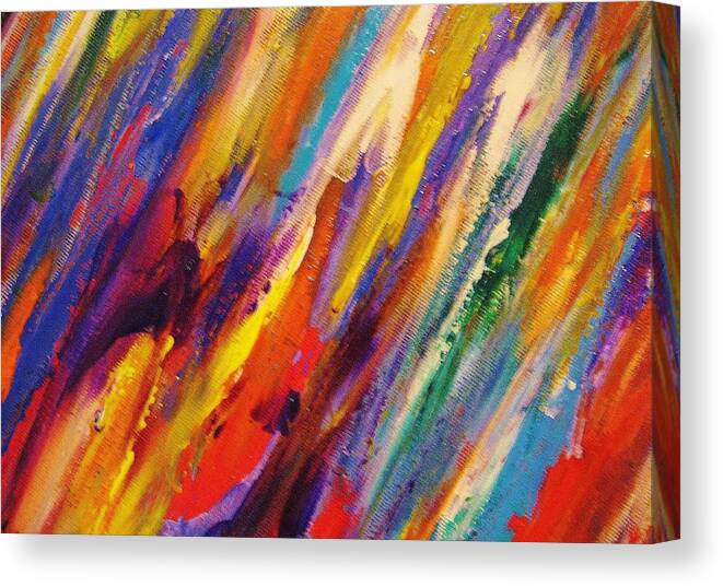 Healing Energy Canvas Print featuring the painting Colors 52 by Helen Kagan
